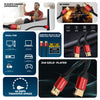 Honeywell HDMI 2Mtr with Ethernet - 2.1 Compliant(HC000013/HDM/2M/RED/V2.1)