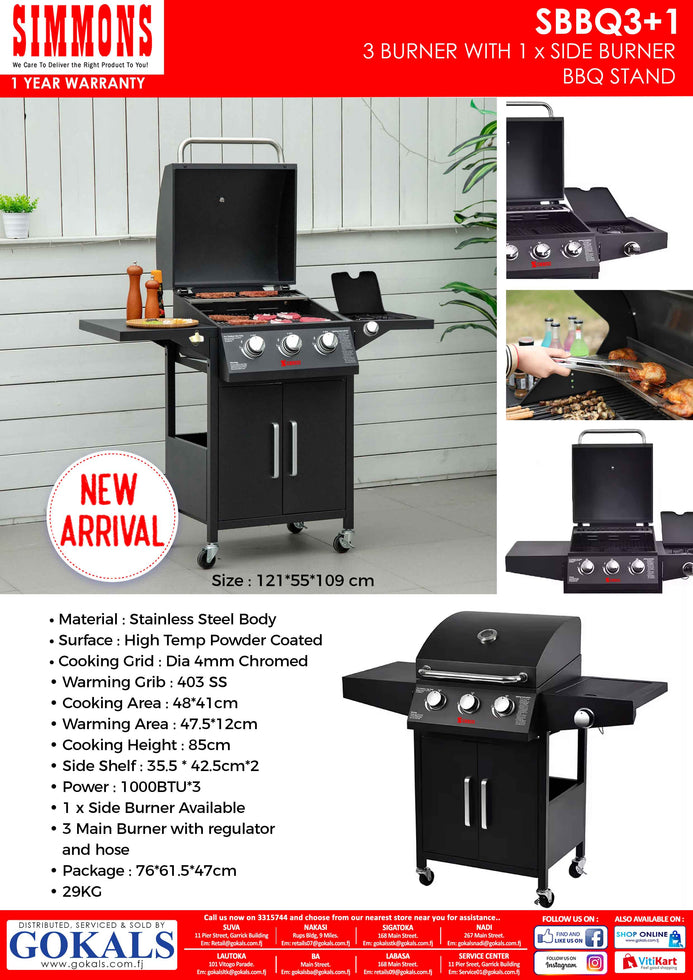 Landmann grill chef 3 burner best sale